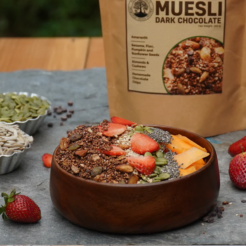 Gluten-Free Chocolate Plant-Powered Muesli (200 g), Vegan