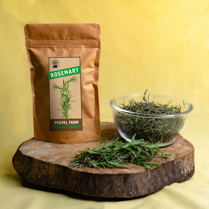 Organic Rosemary, Farm Grown, Shade Dried (25 g)