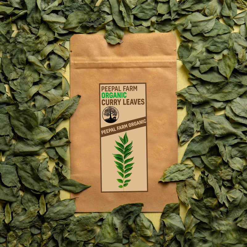 Organically Grown Curry Leaves (20 g), Farm Grown, Shade Dried