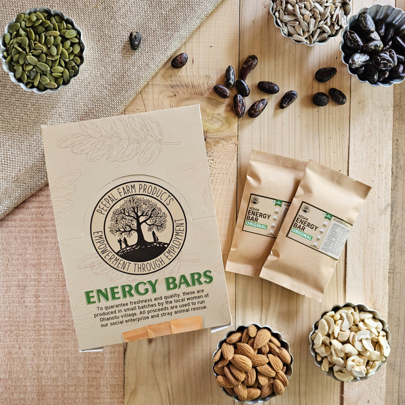 Vegan Original Energy / Granola Bar (50 g), Pack of 12, Sweetened Using Dates