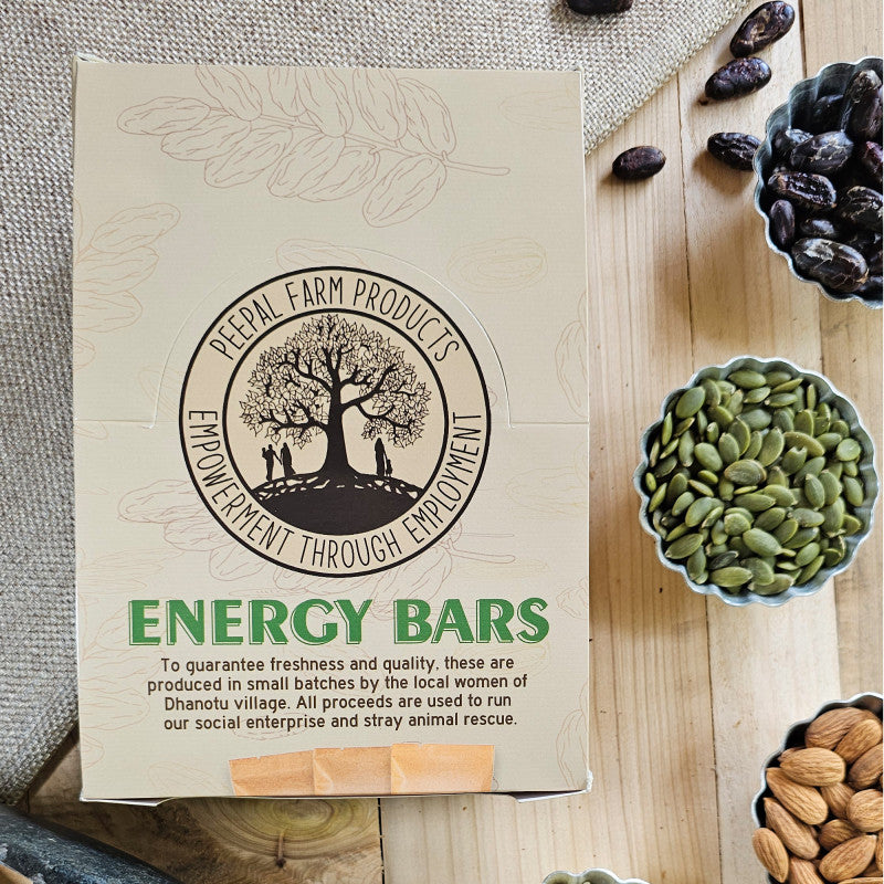 Plant-Powered Original Energy / Granola Bar (50 g), Pack of 12, Sweetened Using Dates, Vegan