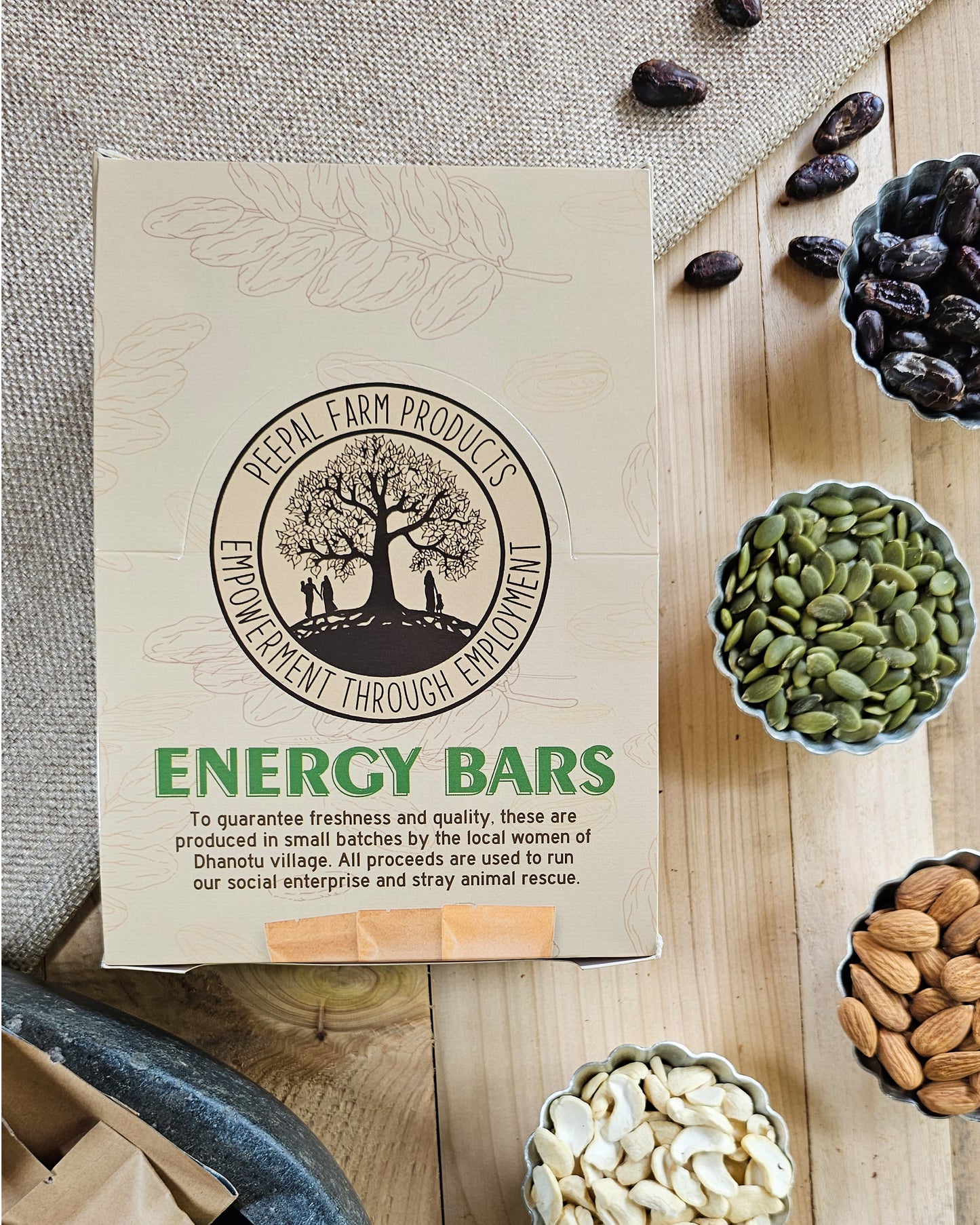 Vegan Coconut Energy / Granola Bar (50 g), Pack of 12, Sweetened Using Dates