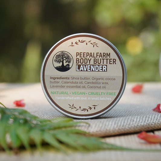 Handcrafted Vegan Body Butter Lavender (100gm)