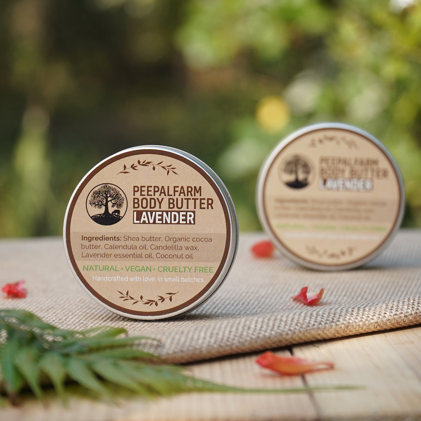 Handcrafted Vegan Body Butter Lavender (100gm)