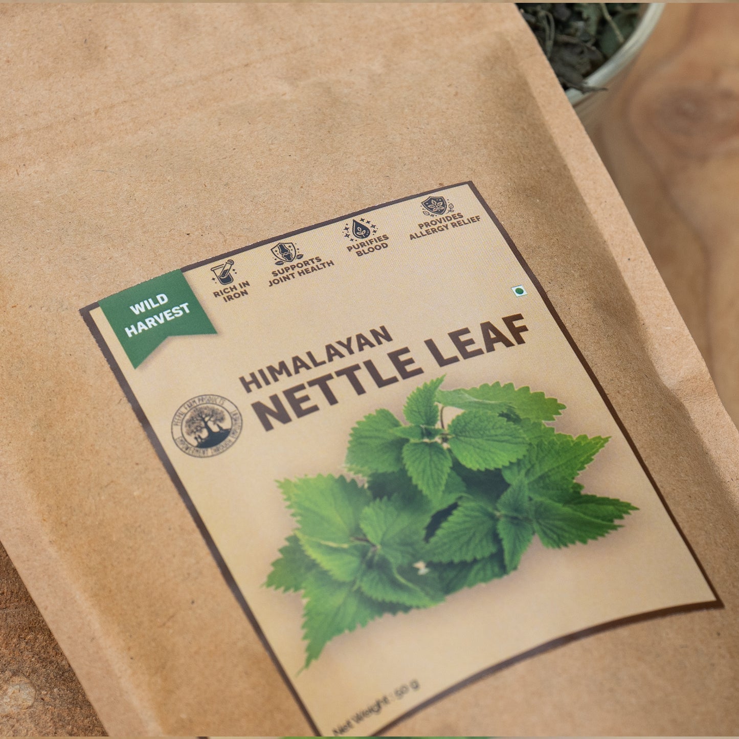 Himalayan Dried Nettle Leaves (50 g), Shade Dried