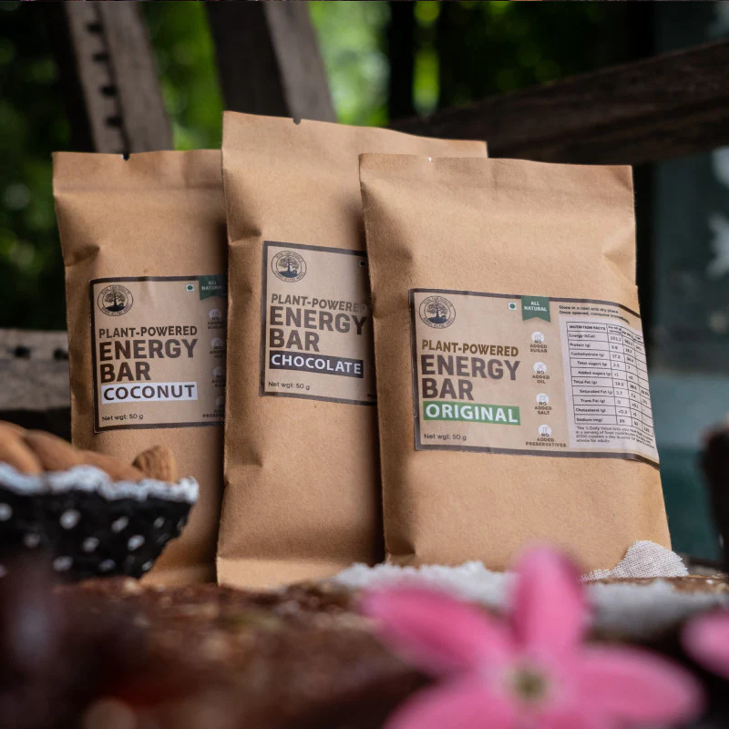 Plant- Powered Original Energy / Granola Bar (50 g), Sweetened Using Dates, Vegan