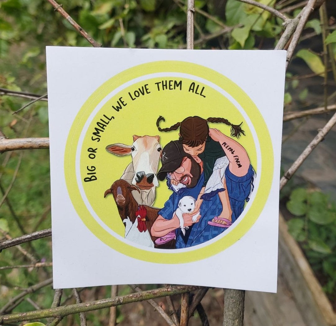 Big or Small We Love Them All, Set of 30 Stickers