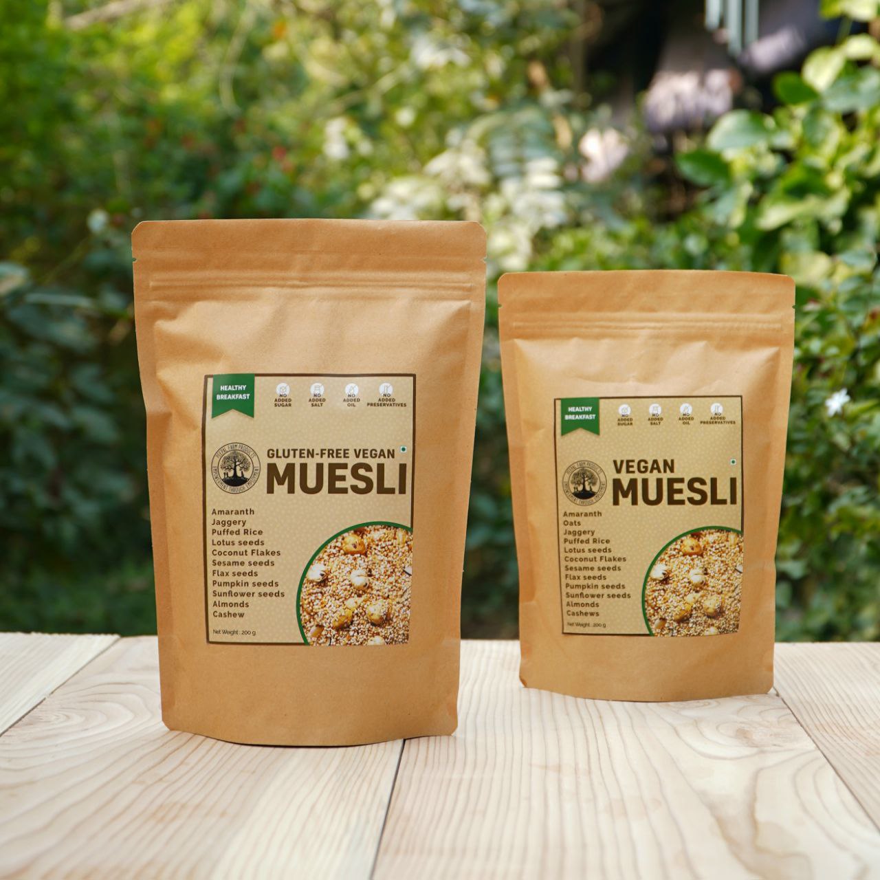 Gluten-Free Vegan Muesli (200 g), Sweetened Using Jaggery