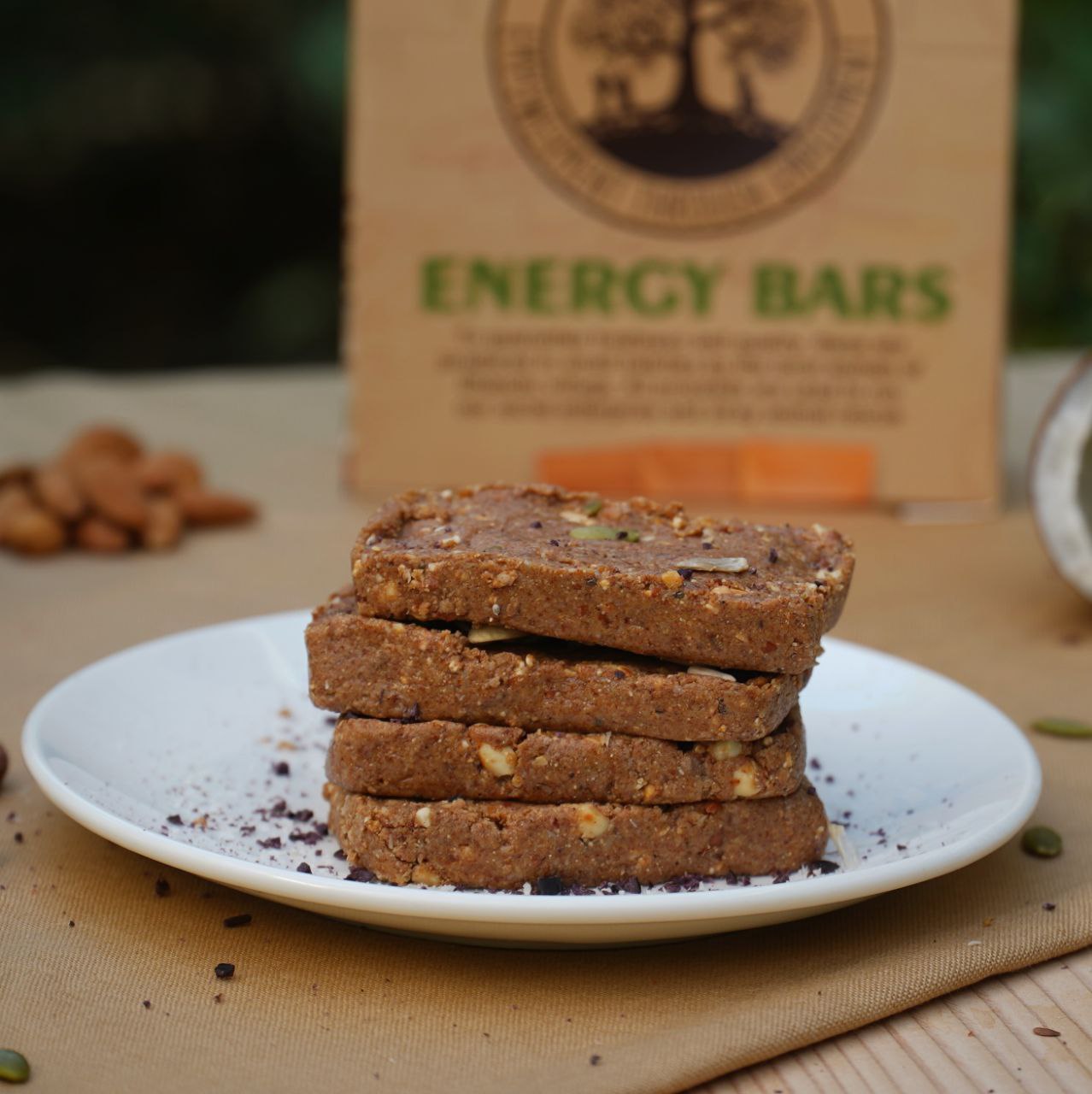 Vegan Original Energy / Granola Bar (50 g), Sweetened Using Dates
