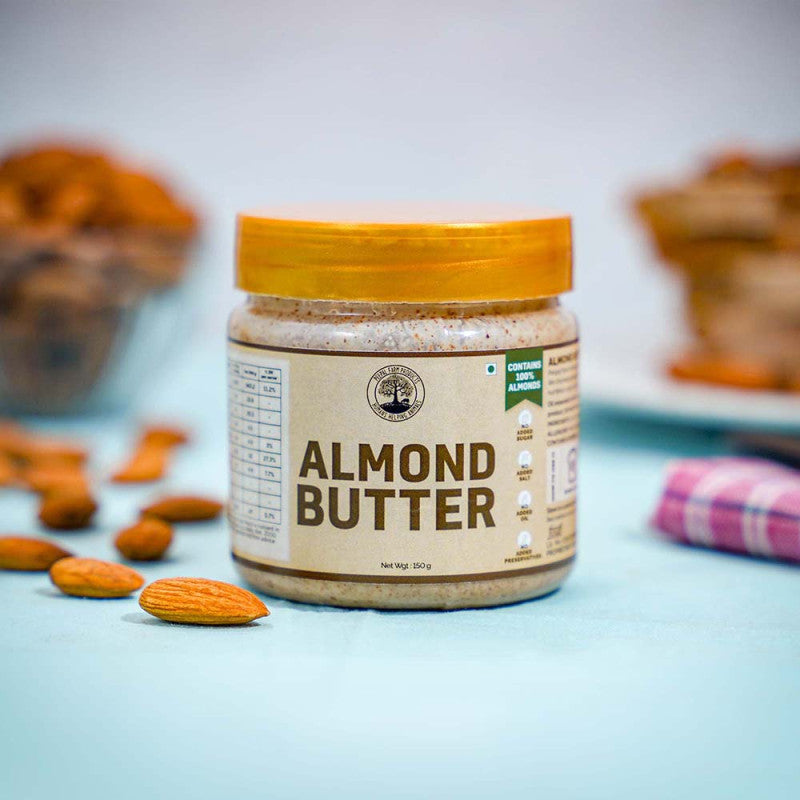 Vegan Almond Butter (150g), Unsweetened, 100% Roasted Almonds