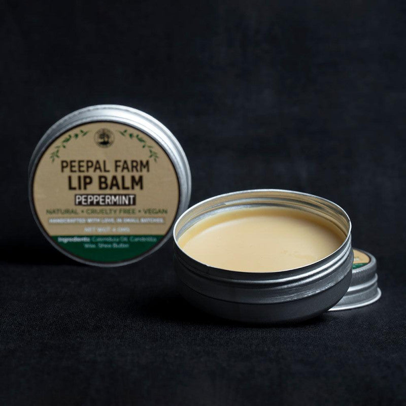 Handcrafted Vegan Peppermint Lip Balm (30gm)