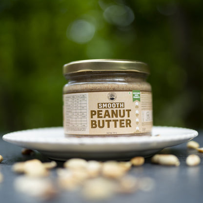 Vegan Smooth Peanut Butter (250g), Unsweetened, Protein Packed