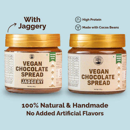 Vegan Chocolate Spread Sweetened Using Jaggery (150g), 100% Cacao Beans