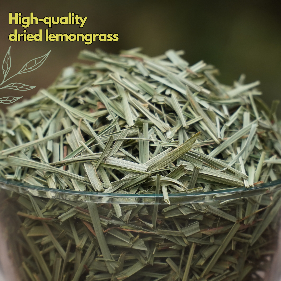 Organic Lemongrass, Farm Grown, Shade Dried (25 g)
