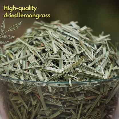 Organic Lemongrass, Farm Grown, Shade Dried (25 g)