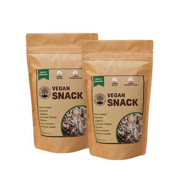 Vegan Snack / Namkeen (Pack of 2 × 150 g), Sweetened Using Jaggery