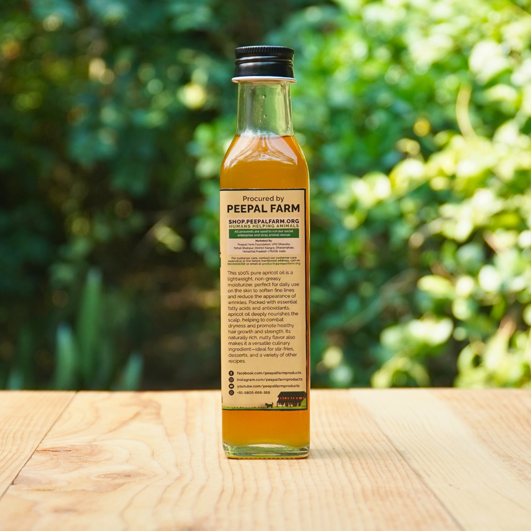 Apricot Oil (250 ml), Milled in the Himalayan Region