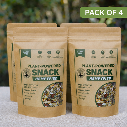 Plant-Powered Snack With Hemp Seeds Peri-Peri Seasoning (Pack of 4 × 150 g) Vegan