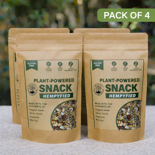 Plant-Powered Snack With Hemp Seeds Peri-Peri Seasoning (Pack of 4 × 150 g) Vegan