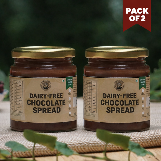 Chocolate Spread Pack of 2, 100% Cacao Beans, Vegan