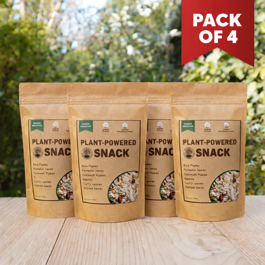 Plant-Powered Snack / Namkeen (Pack of 4× 150 g), Sweetened Using Jaggery, Vegan