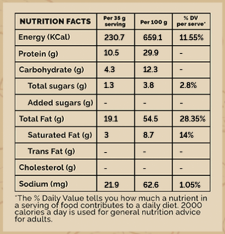 Vegan Crunchy Peanut Butter (250g), Unsweetened, Protein Packed