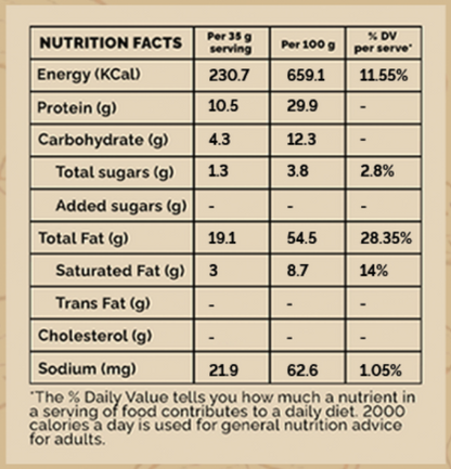 Vegan Crunchy Peanut Butter (250g), Unsweetened, Protein Packed LOCAL