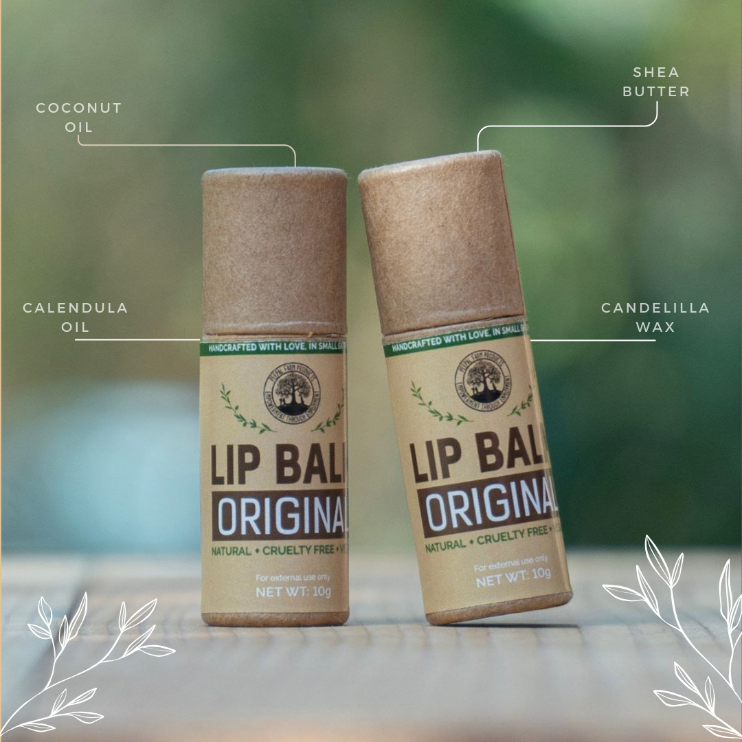 Vegan Lip Balm Original in 100% Biodegradable Tube (10gm)