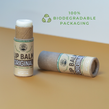 Vegan Lip Balm Original in 100% Biodegradable Tube (10gm)