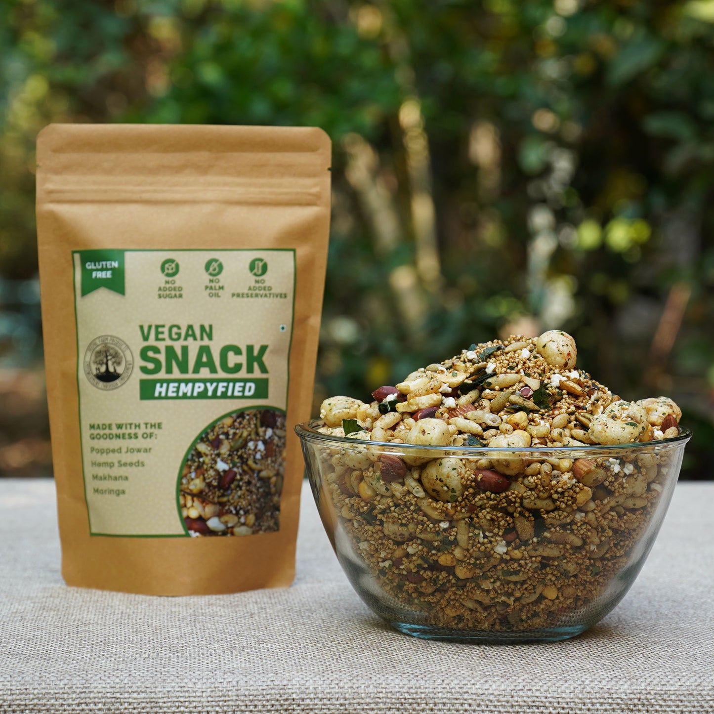 Vegan Snack With Hemp Seeds Peri-Peri Seasoning (Pack of 2 × 150 g)