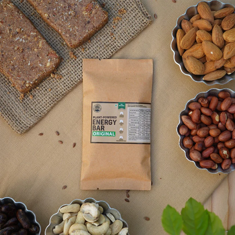 Plant- Powered Original Energy / Granola Bar (50 g), Sweetened Using Dates, Vegan