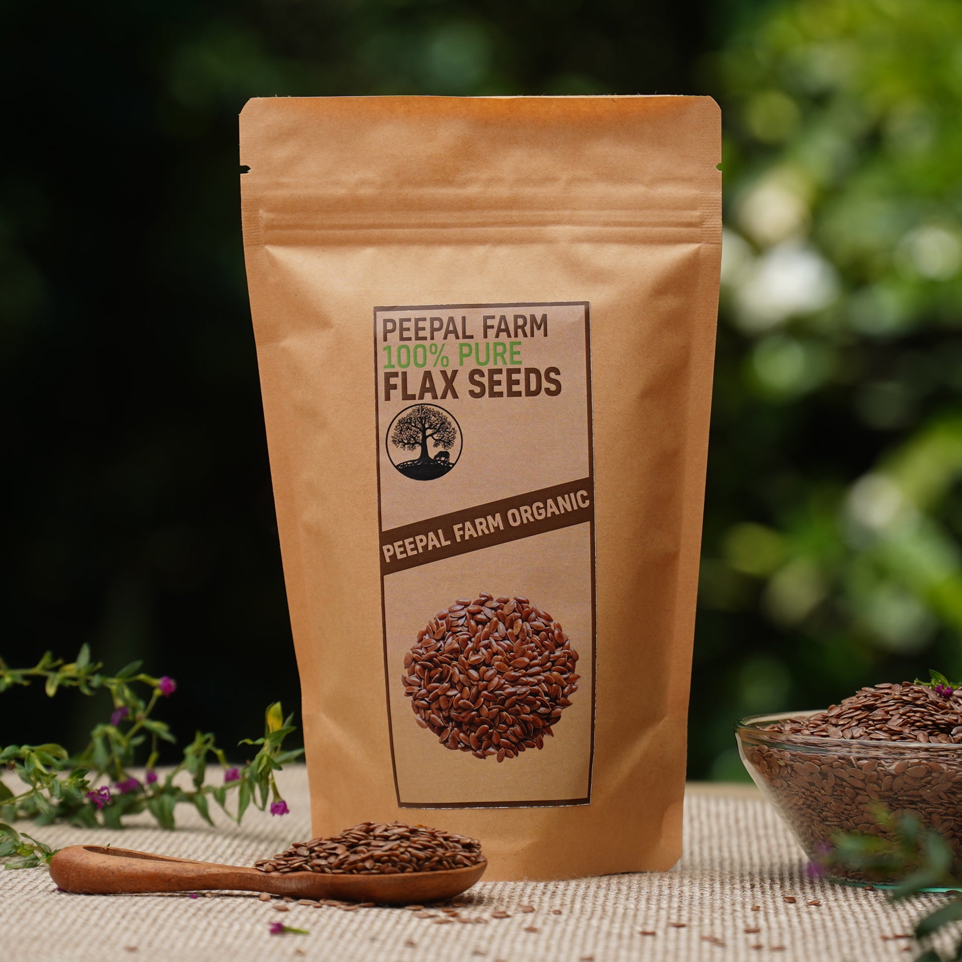 plant flax seeds Toasted Flax Seeds (100 g), No Sugar & Salt, All Natural – PEEPAL FARM PRODUCTS