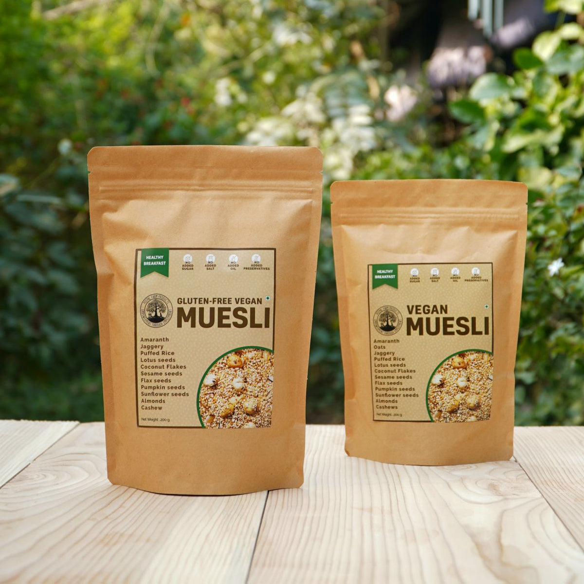 Busli Vegan Muesli (200 g), Sweetened Using Jaggery, Homemade, All Natural ...