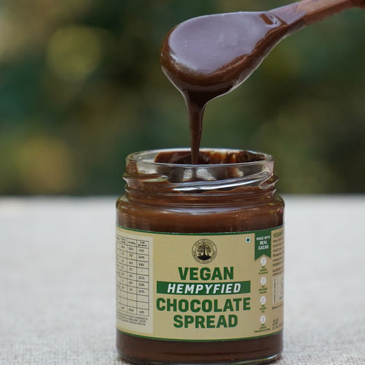 Vegan Hemp Chocolate Spread with Jaggery (150g), Cacao Beans and Hemp Hearts