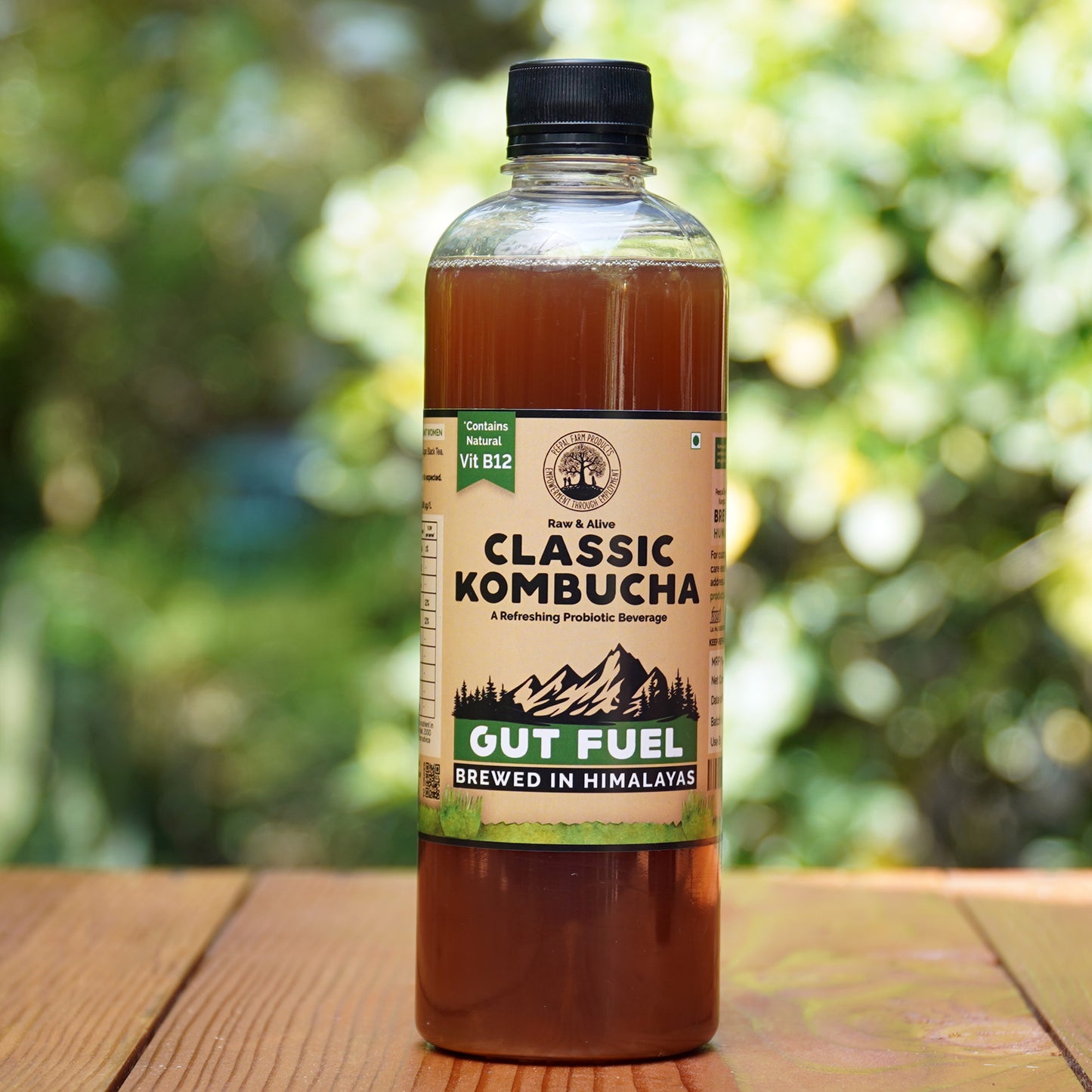 Handcrafted Kombucha (Pack of 4 x 500ml), Low-Calorie, All Natural, Contains B12 Naturally