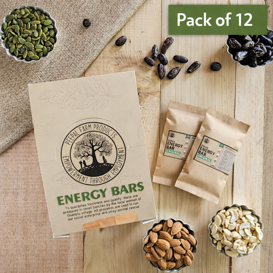 Plant-Powered  Original Energy / Granola Bar (50 g), Pack of 12, Sweetened Using Dates, Vegan