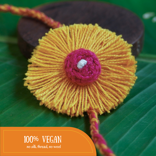 Vegan, Handmade and Zero-waste Rakhi - Charkha